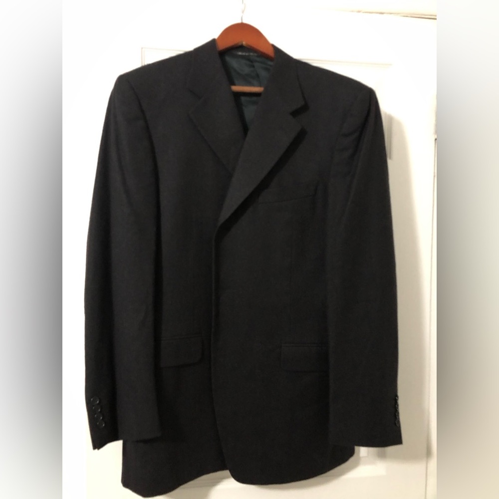 Canali Handmade in Italy 3 button black blazer